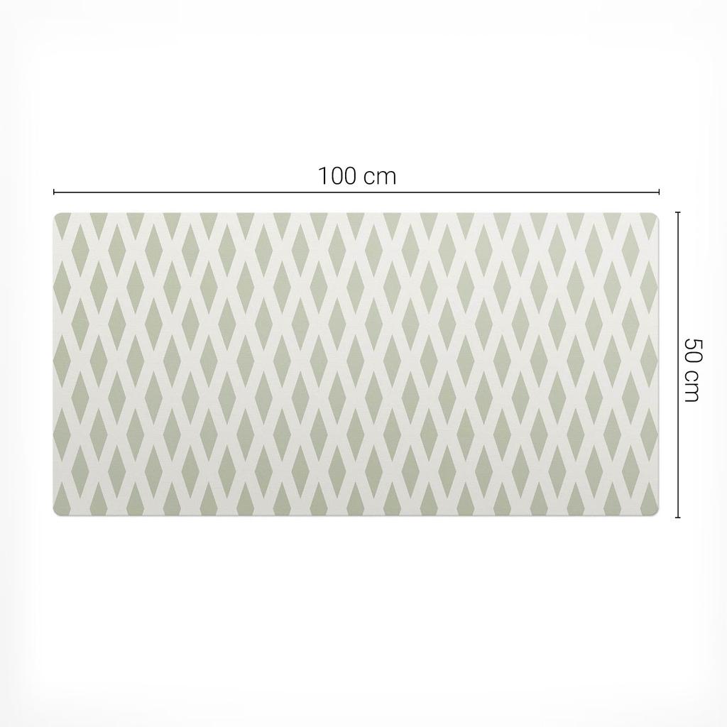 Designer Laptop Protective Pad Diamond Retro Pattern 100x50 cm