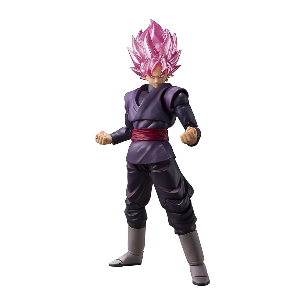 TAMASHII NATIONS S.H.Figuarts Dragon Ball Super Goku Black - Super Saiyan Rosé - (Rerelease Edition) Approximately 140mm PVC & ABS Painted Movable Fig