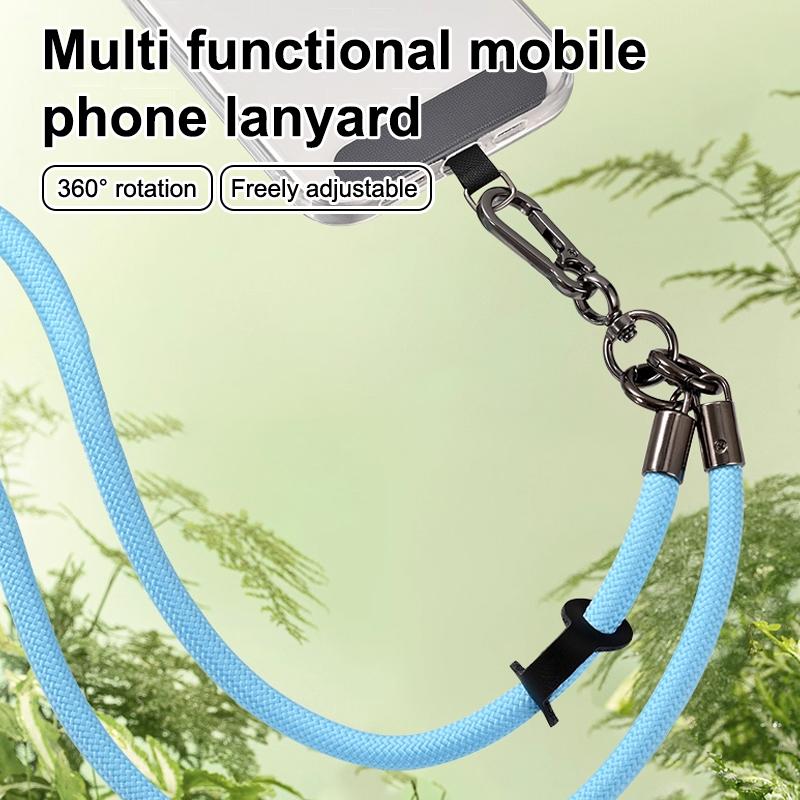 Univerzální šňůrka na telefon proti ztrátě, odnímatelná barevná šňůrka na krk, bezpečnostní poutko na telefon, kroužek na klíče, řetízek, lano s kartou