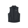 Logo Print Stand Collar Zipper Sleeveless Vest Men Vest Black FZ0002-010