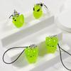 Cute Glow In The Dark Cat Keychain Resin Mobile Phone Pendant Bag Charm Backpacks Purses Pendant Party Gift