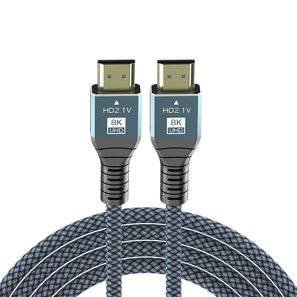 Cheap HDMI cable aluminum alloy nylon braided highquality 4K60 TV