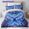 Phoenix Pattern Bedding Quilt Set Quilt Cover Pillowcase Home Decoration Birthday Gift (1 * Duvet Cover + 2 * Pillowcase, Without Core)