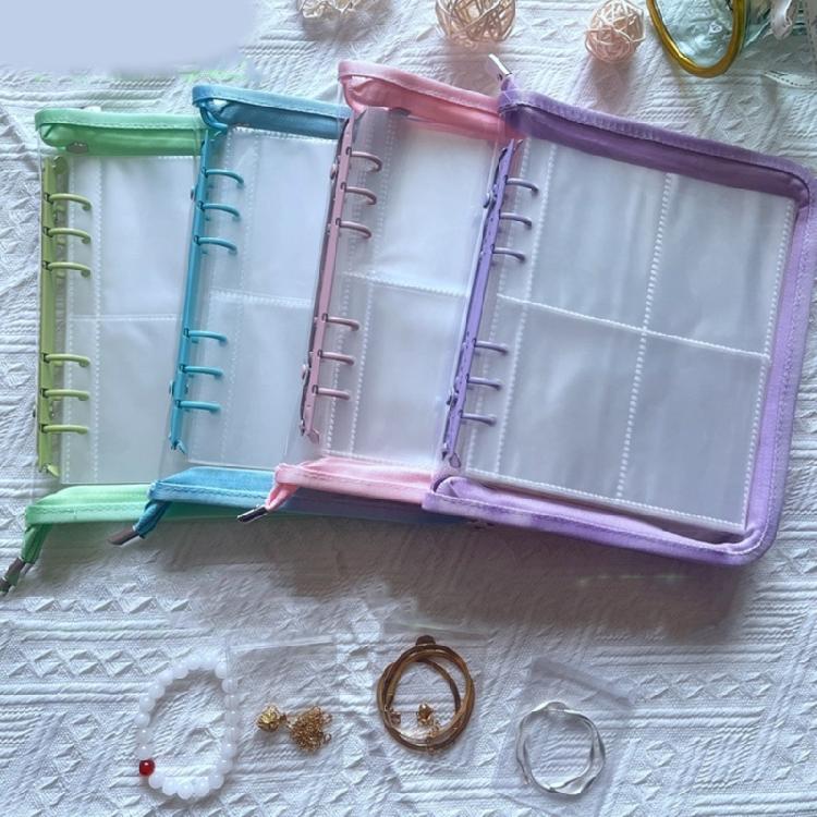 Anti-oxidation Jewelry Organizer Album Earrings Storage Booklet Transparent Necklace Bracelet Rings Holder Case Pouch