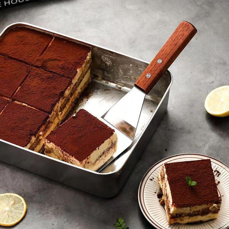 Adjustable Stainless Steel Tiramisu Cake Divider - Ideal for Commercial and Street Stall Use