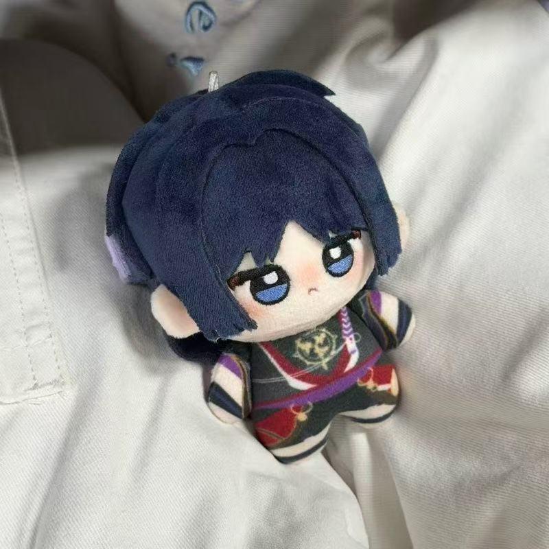 10CmRole Play Manga Play Impact Scaramouche Character Wanderer Animated Soft Dolls Hanging Tag Pouch Ornament Plushy Plaything