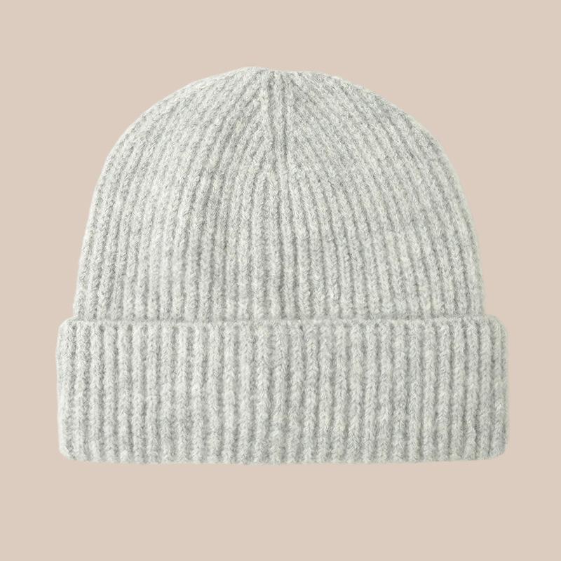 

Женские новые стильные шерстяные шапки на осень и зиму, большой окружности головы, свободные вязаные шапки-бини, универсальные маленькие холодные шапки, подчеркивающие лицо