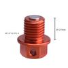 Universal M8*1.25 M10*1.5 M12*1.5 M14*1.5 M16*1.5 M18*1.5 Magnetic Oil Drain Plug Oil Drain Sump Nut (A Lot of Sizes Available) Oil Drain Plugs 3