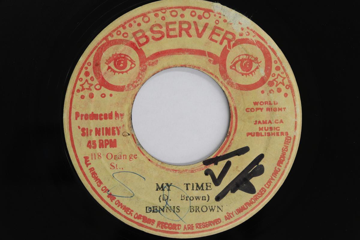 

7inch Record DENNIS BROWN - My Time NONE Observer Jamaica Reggae, Ska & Dub Used
