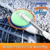 Rotating Wireless Car Wash Mop with Extendable Soft Bristles - Dual-Use for Home and Auto Cleaning