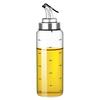 180/300/500ML Oil Glass Bottle Leak-proof High Temperature Resistant Scale Refillable Soy Sauce Vinegar Olive Oil Condiment Dispenser for Kitchen