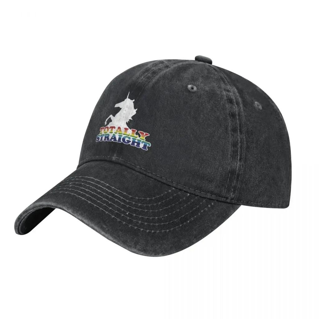 Totally Straight Racerback Baseball Cap Cotton Hats Cowboy Caps