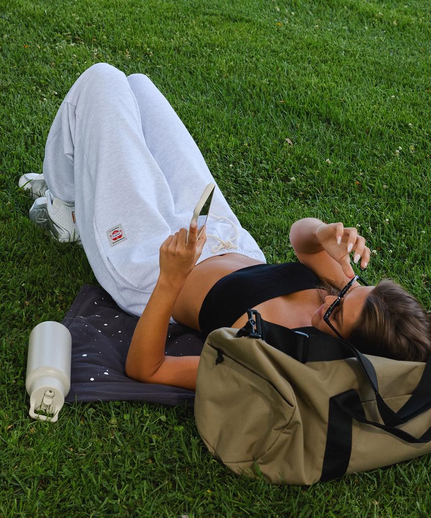 ERER Washed Jogger Pants White Melange