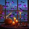 Glow in The Dark LED Glow Wall Stickers 3D Bat Halloween Decorations  Window Decoration