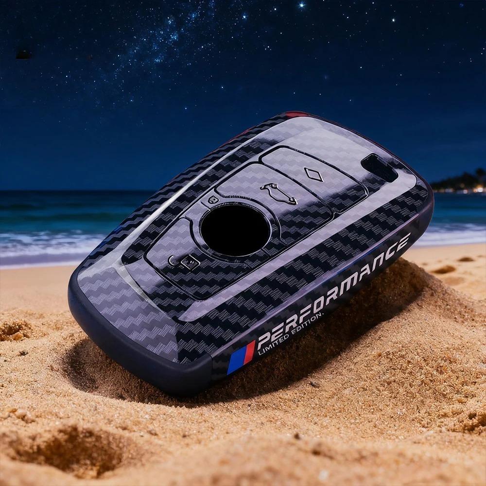 ABS Kohlefaser Autoschlüsselabdeckung Hülle für Bmw F20 F30 F31 F34 F10 F11 F25 I3 M3 M4 F15 F16 3 5er GT Auto-Styling Zubehör