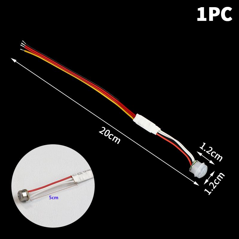1/2/3 Stück DC3-24V PIR Bewegungssensor Auto Ein/Aus LED Infrarot Körpererkennung Für Schrank Kleiderschrank Treppen Flur