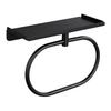 Elegant Brushed Towel Holder Rack For Small Space 180 Degrees Rotate Function 304 Stainless Steel
