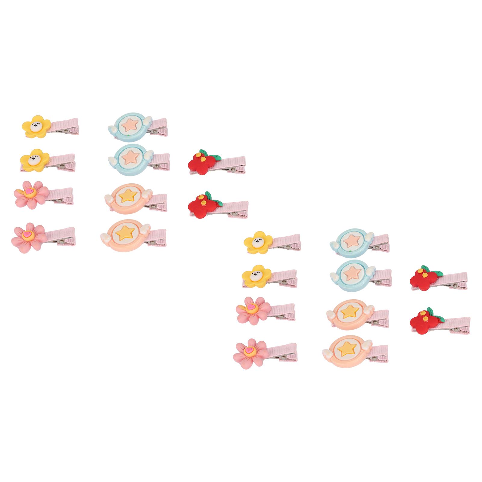 

20pcs Pet Hair Clip Flower Shape Resin Lovely Sweet Cute Pet Grooming Hairpin for Small and Medium Pets