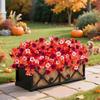 1/2Pcs Artificial Flower with Leaves 12 Fork UV Resistant Fake Plastic Flower Home Table