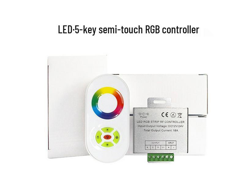 LED Controller Touch Remote: Full Color Dimmer for Ambient Light