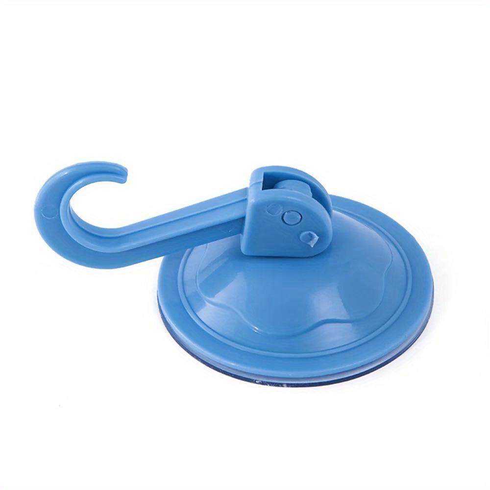 Strong Adhesive Suction Cup Hooks - No Drill Wall Hooks for Bathroom, Kitchen, Door - Durable PVC Plastic Multi-Purpose Storage Organizer