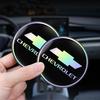 BRSYE1 Keychain 2PCS Car Water Coaster Pad Laser Water Coaster Accessories For Chevrolet Lanos SS Z71 Sail Corsa Aveo Matiz Onix Camaro