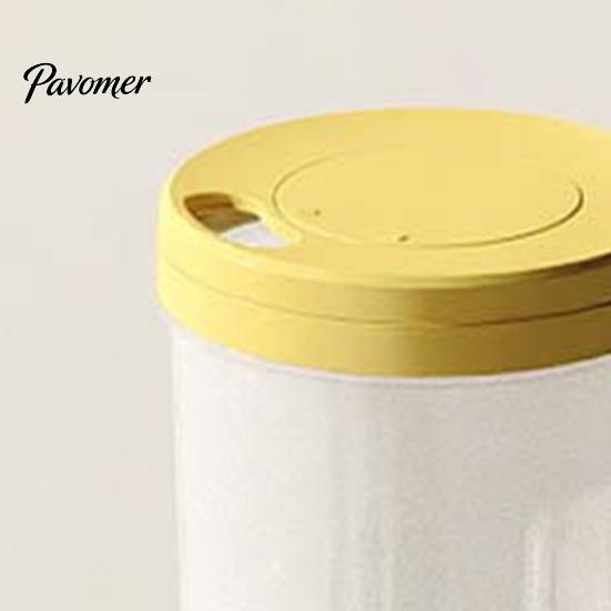 Moisture Proof Food Jar Airtight Spaghetti Storage Container, Clear PP Rotate Open Noodle Organizer, Kitchen Pantry Preservation Bin for Dry