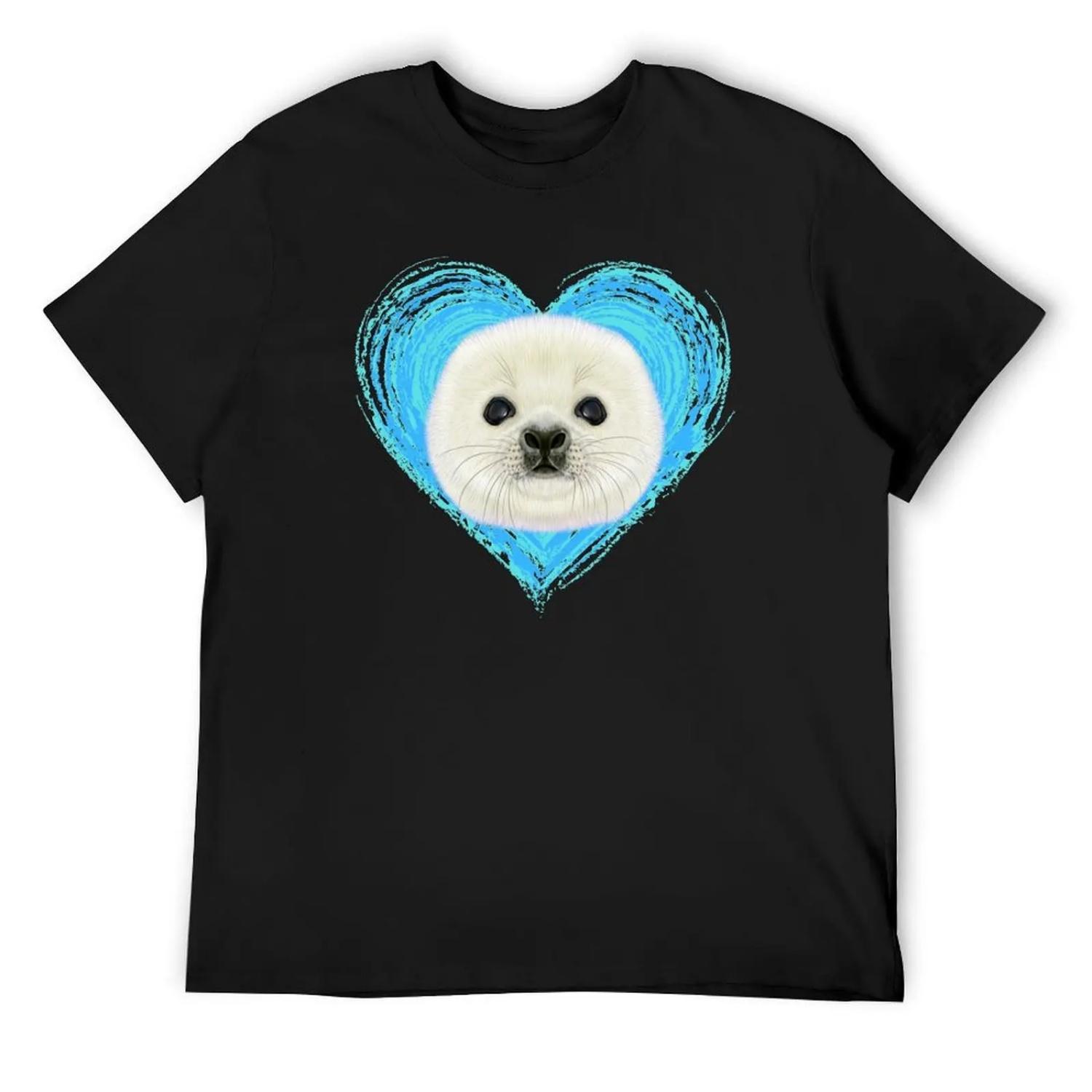 

Baby seal gift howler seal cute seals T-Shirt summer top anime tshirt sweat shirts, men XXXXXL
