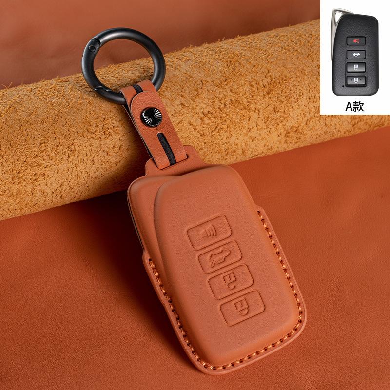 Leather Key Cover For Lexus  Es200 260 Es300 Nx200 Lx570    Car Key Case Holder Ring