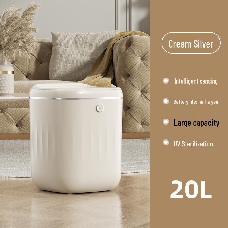 Luxury Style Smart Induction Odor-Proof Trash Can for Home and Office Premium
