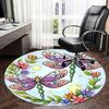 Colorful Dragonfly Office Carpet Chair Mats, Home Decor, Sofa Rug, Office Carpet Gift for Any Room1118150a