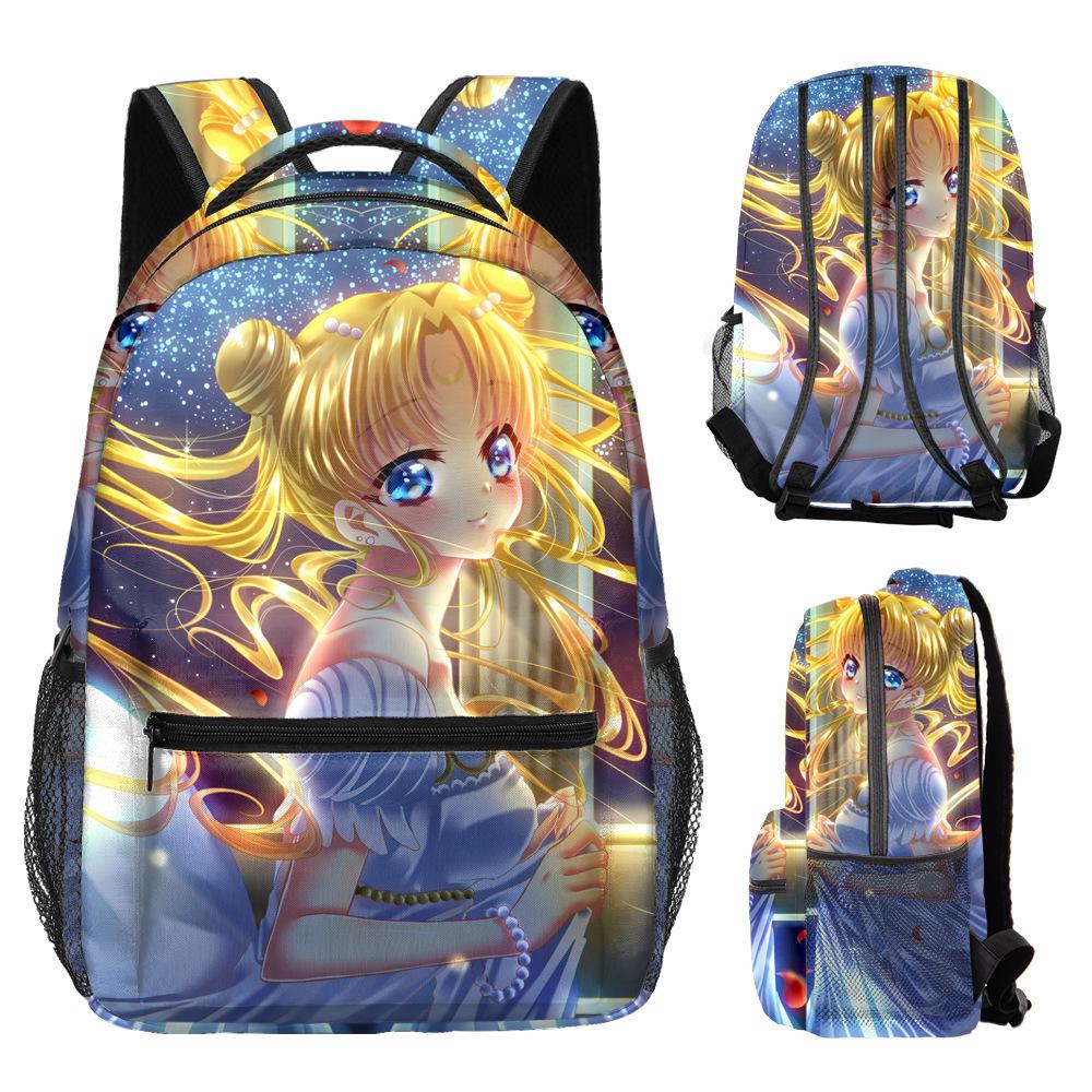 Sailor Moon Backpack Computer Bag Student School Bag Digital Full Print Children S Backpack Backpack