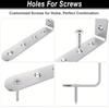8pcs Brackets Shelves Heavy Duty Stainless Steel L Shaped Bracket Corner Brace Joint Right Angle Bracket Wall Hanging Bracket