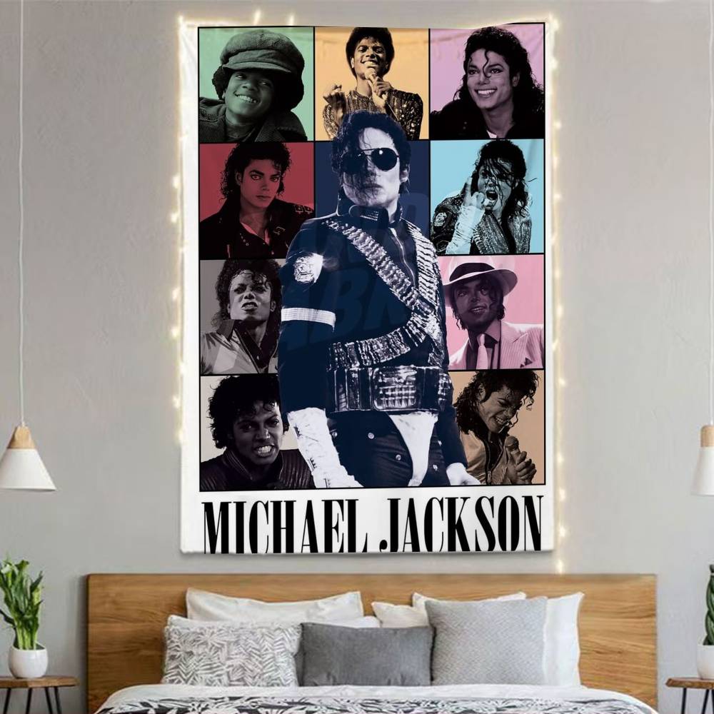 Michael Jacksons Flags Wall Hanging Background Art Banner For Bedroom Home Outdoor Decor