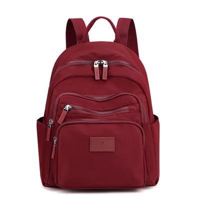 Rucksäcke Frauen Casual Nylon Schule Umhängetasche Wasserdichter Rucksack für Teenager Mädchen Schwarz Student Rucksack Dame