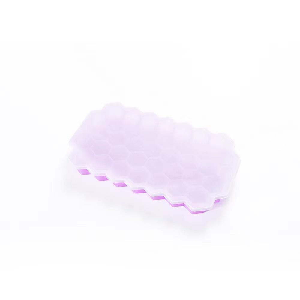Silicone Honeycomb Ice Cube Tray with Lid, 37-Cavity Popsicle Mold