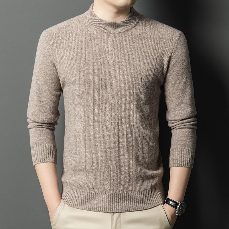 Men's Sweater Semi-turtleneck Sweater Men's Inner Men's Clothing Autumn and Winter High-end Sense