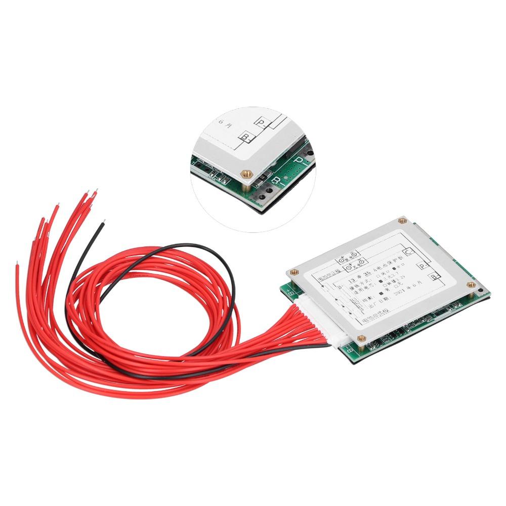 with Cable PCB Protection Board 13S 48V 35A PCB Board  For Li Ion Battery Cell Pack