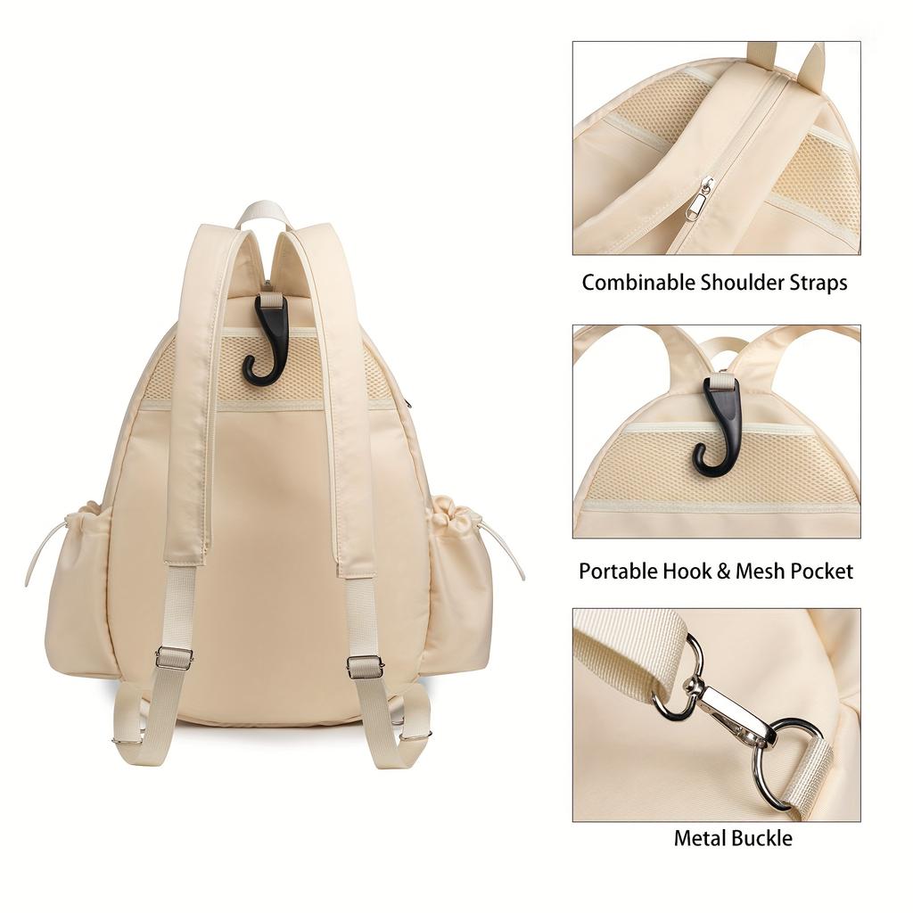 Tennis Sling Crossbody Backpack  Tennis Racket Bags For Women Men Suitable For Pickleball Tennis Badminton
