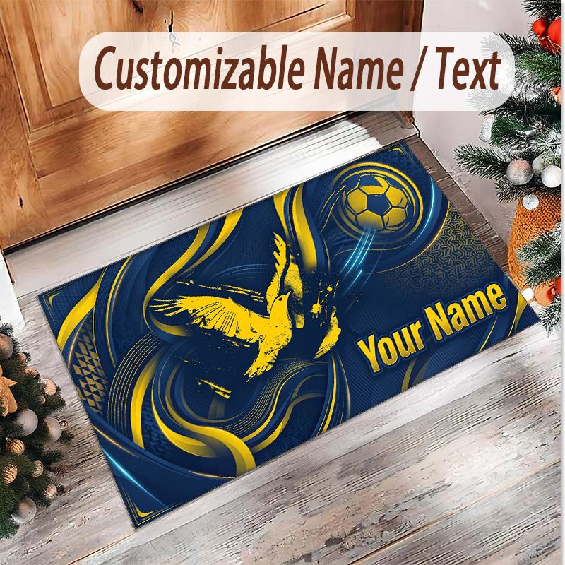 Personalized Crystal Velvet Carpet Fenerbahçe FC Pattern Non Slip Floor Rug