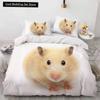 Hamster Duvet Cover King Queen Size Family Pet Guinea Pig Bedding Set for Kids Boys Girls Lovely Mini Animal 2/3pcs Quilt Cover