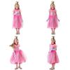 Super Mario Bros Kids Princess Peach Cosplay Costume For Halloween And Stage Performances