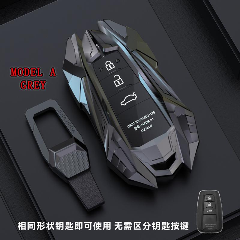 1 Pcs Zinc Alloy Car Key Cover Case Accessories Keychain Covers Protect For Toyota Prius Camry Corolla C-HR CHR RAV4 Prado 2018