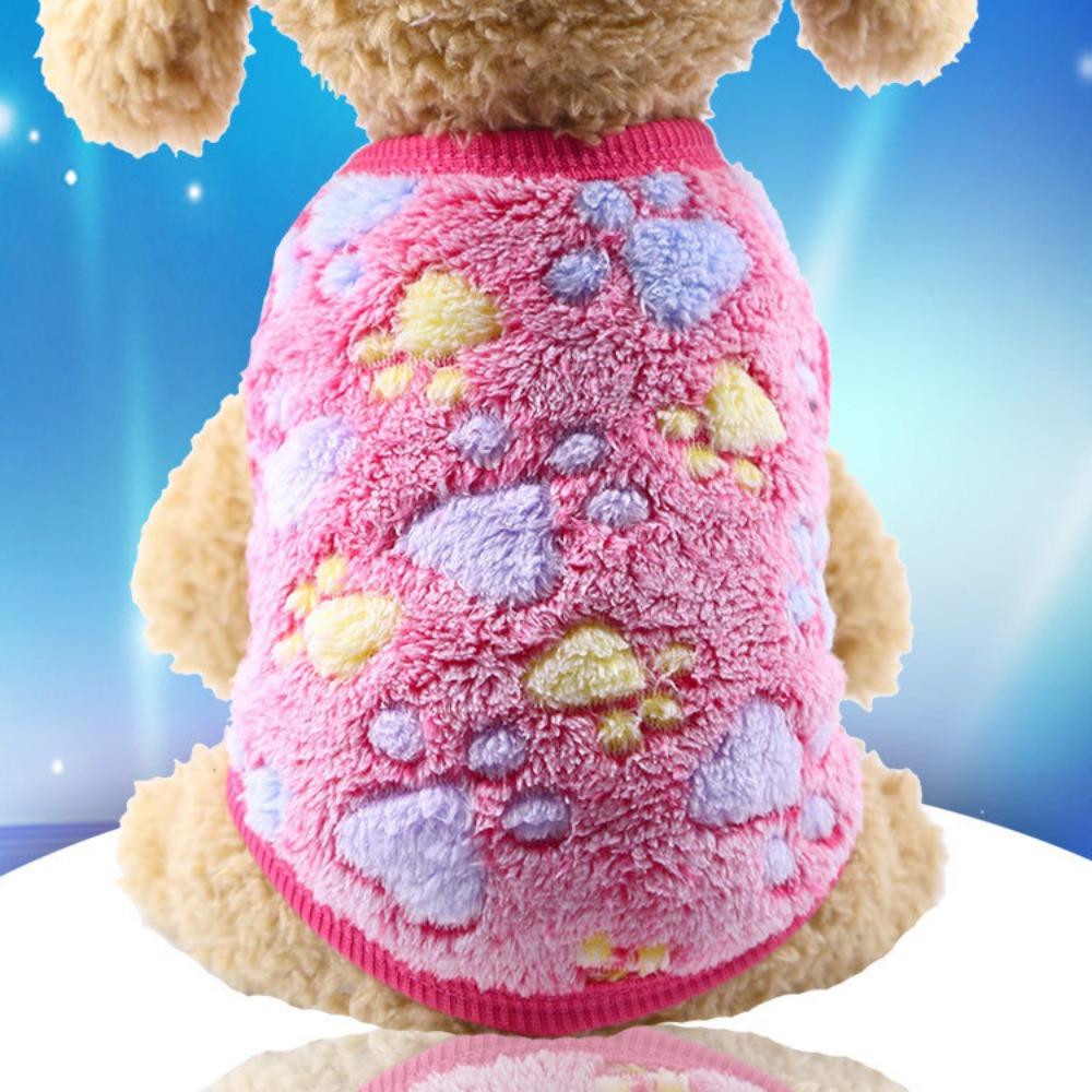 Flannel Warm Teacup Dog Milk Dog Dog Cat Teddy Clothes Vest Pet Supplies