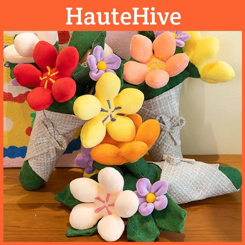 Tied Hand Bouquet Plush Toy Dolls Ornaments Room Decor Children Gifts Christmas