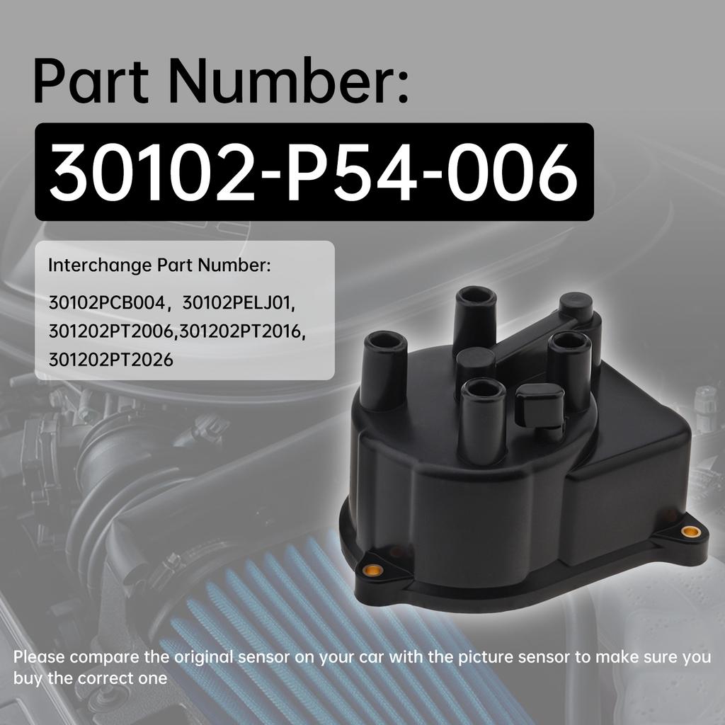 30102P54006 Ignition System Distributor Cap and Rotor Kit Replacement Parts Fit for Honda with Four Fixed Screws Rigid Rotor Design