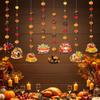 KatchOn, Happy Thanksgiving Hanging Garland - Pack of 8 | Fall Party Decorations, Thanksgiving Garland Ceiling Wall Hanging Decor for Home,