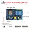 ESP32 WIFI Wireless Relay Module Bluetooth Dual Relay Module AC 90-250V Power Supply ESP Development Board Smart Remote Control