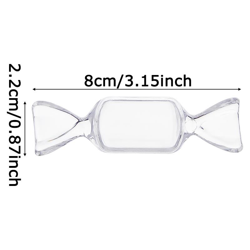 WTEMPO Transparent Creative Small Gifts Packaging Boxes with Lids Sturdy Mini Plastic Boxes In The Shape of Small Candies Festive Decor Clear Boxes