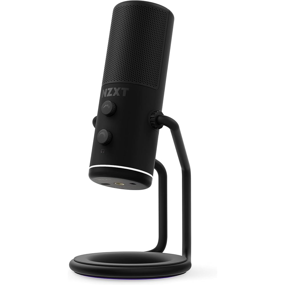 

NZXT Capsule Black Cardioid USB Microphone AP-WUMIC-B1 High Sensitivity Plug and Play Design
